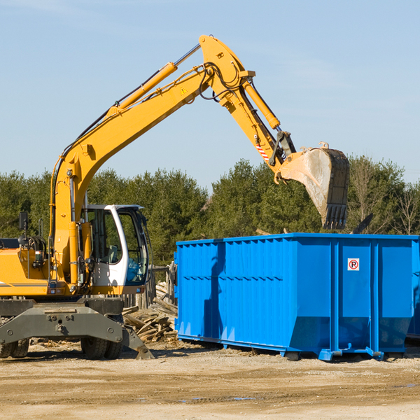 what are the rental fees for a residential dumpster in Catherine